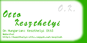 otto keszthelyi business card